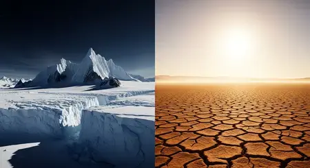 Dva světy na jedné planetě: Extrémní rozdíl 136 °C mezi nejteplejším a nejstudenějším místem Země