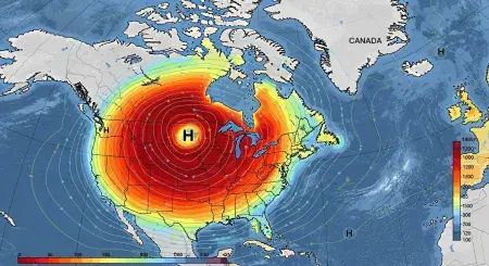 Tepelná kopule spaluje USA a Kanadu: Teploty šplhají k 49 °C, extremní horka potrvají do srpna