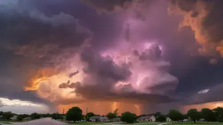 Velkolepé bouře zasáhly Texas: Austin zalilo dramatické nebe, hrozí další krupobití a bleskové povodně