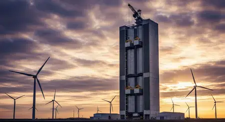 Čína spustila první komerční gravitační baterii světa – 150metrová věž ukládá 100 MWh energie